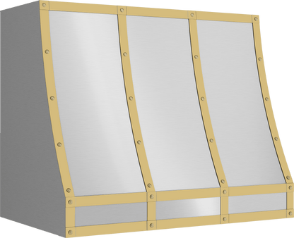 ZEPHYR BKFT36ASG Forte Hood Banding Kit, 36in, Satin Gold Finish Gold - BKFT36ASG