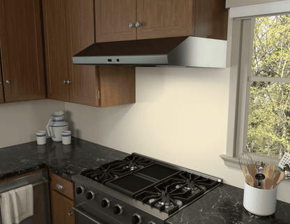 ZEPHYR Cyclone, Under Cabinet, 36", Black SS, 600 CFM Black in Stainless Steel - AK6536CBS