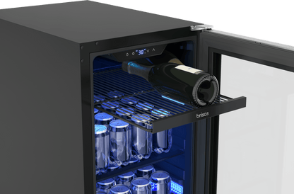 ZEPHYR Brisas Bev Cooler, 15in UC, SS+Gls, Rvs, 1Z in Stainless Steel - BBV15C01AG