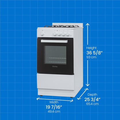 DANBY Danby 20" Wide Gas Range in White - DR20V1WGLP