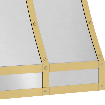 ZEPHYR BKFT36ASG Forte Hood Banding Kit, 36in, Satin Gold Finish Gold - BKFT36ASG