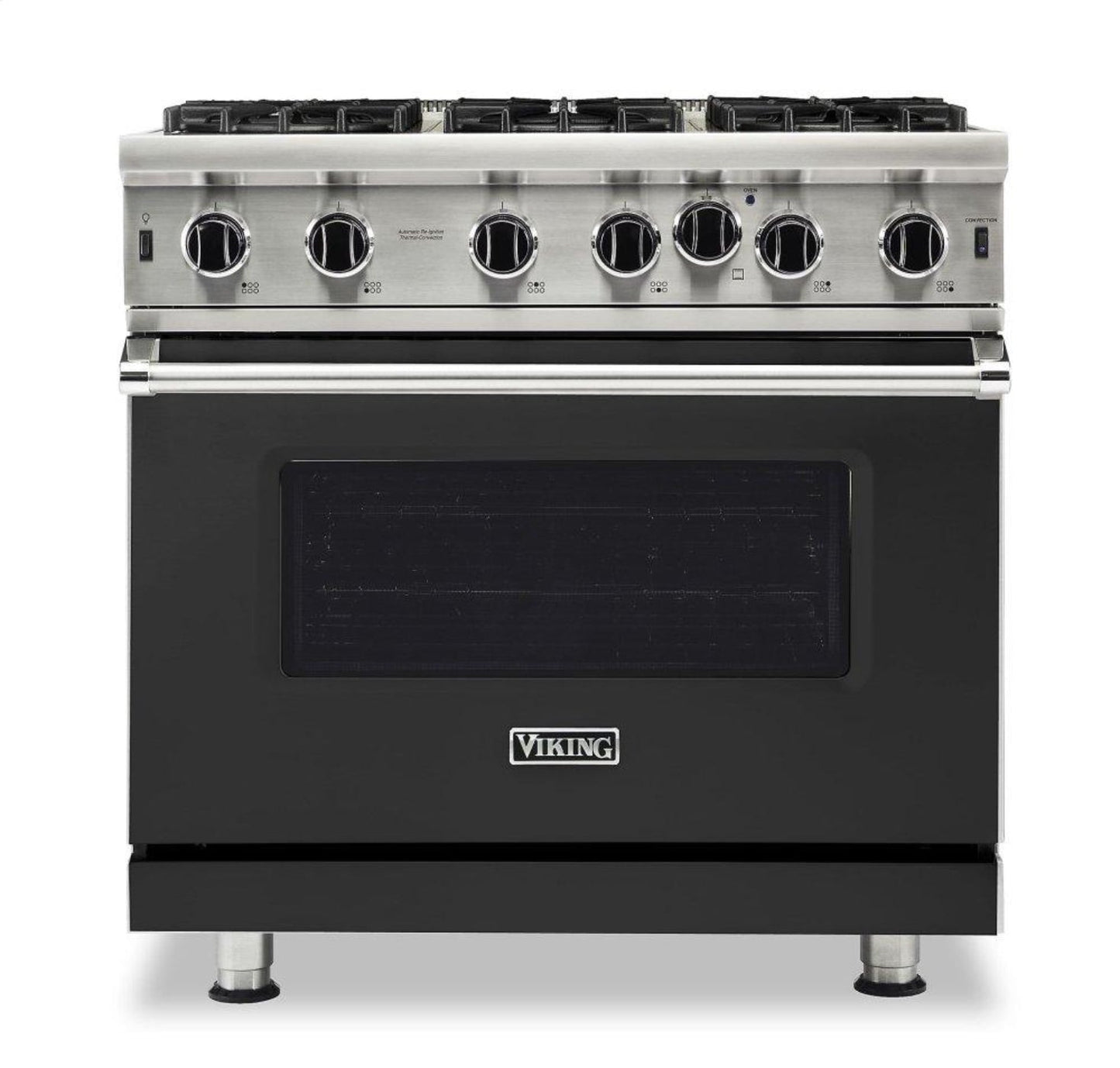 VIKING 36" Open Burner Gas Range Viking 5 Series Black - VGIC53626BCS