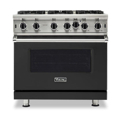 VIKING 36" Open Burner Gas Range Viking 5 Series Black - VGIC53626BCS