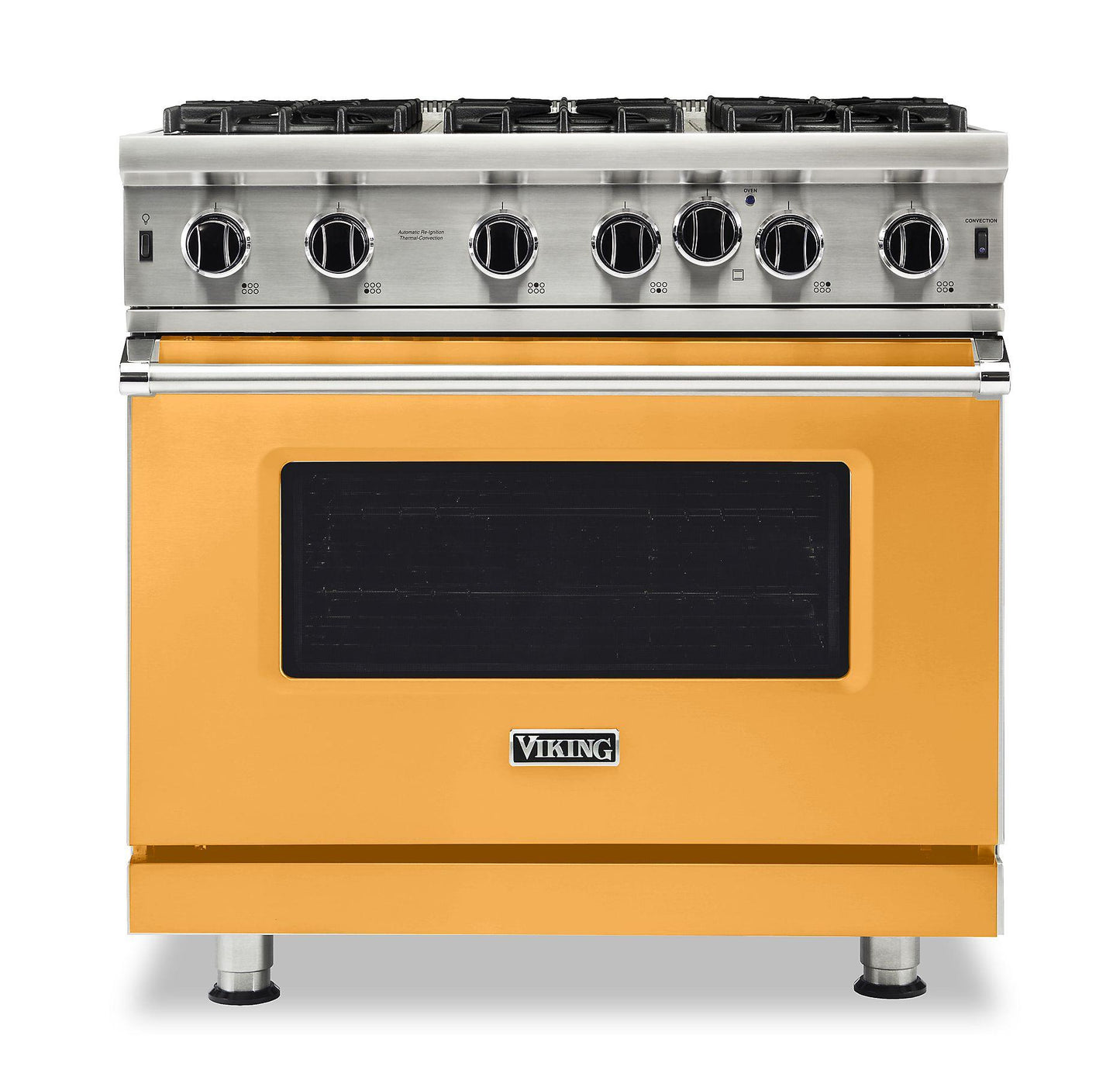 VIKING 36" Open Burner Gas Range Viking 5 Series Yellow - VGIC53626BDA