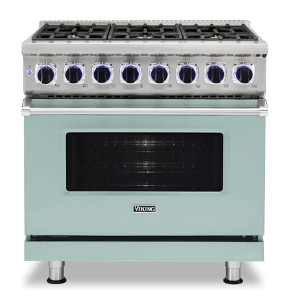 VIKING 36" Dual Fuel Range - VDR7362 Viking 7 Series Other - VDR73626BSPLP