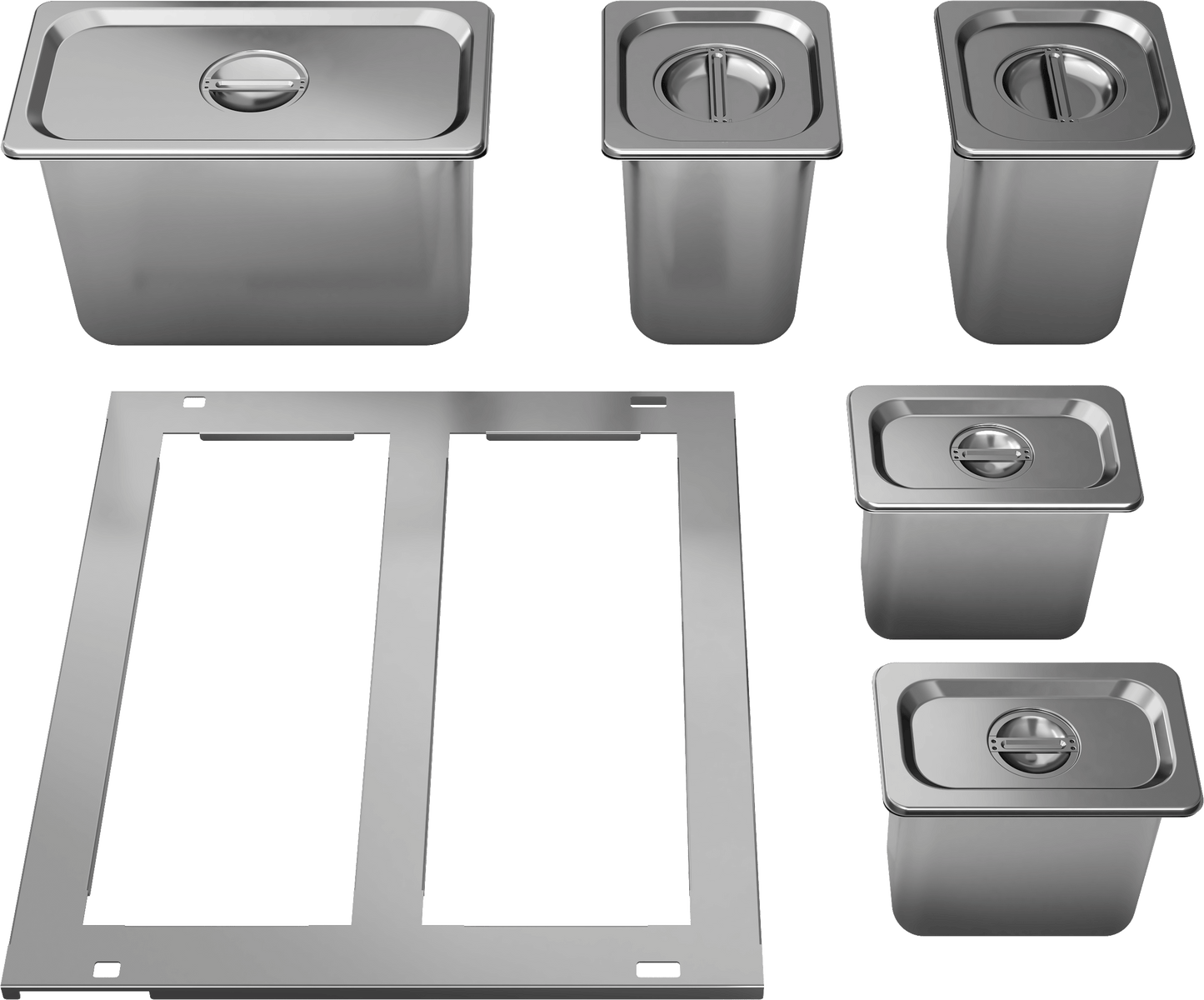 ZEPHYR DRPAN241S Drawer Pan Kit, 11pc, SS, PRRD24 in Stainless Steel - DRPAN241S