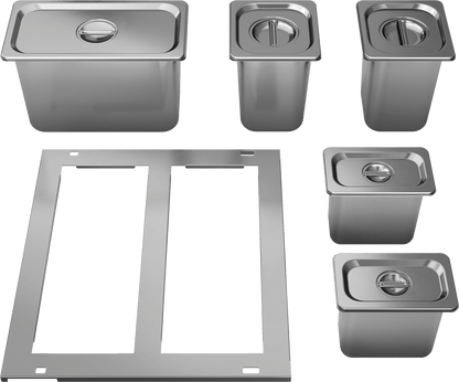 ZEPHYR DRPAN241S Drawer Pan Kit, 11pc, SS, PRRD24 in Stainless Steel - DRPAN241S