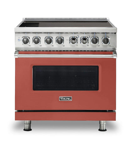 VIKING 36" Induction Range Viking 5 Series Red - VIR53626BSC