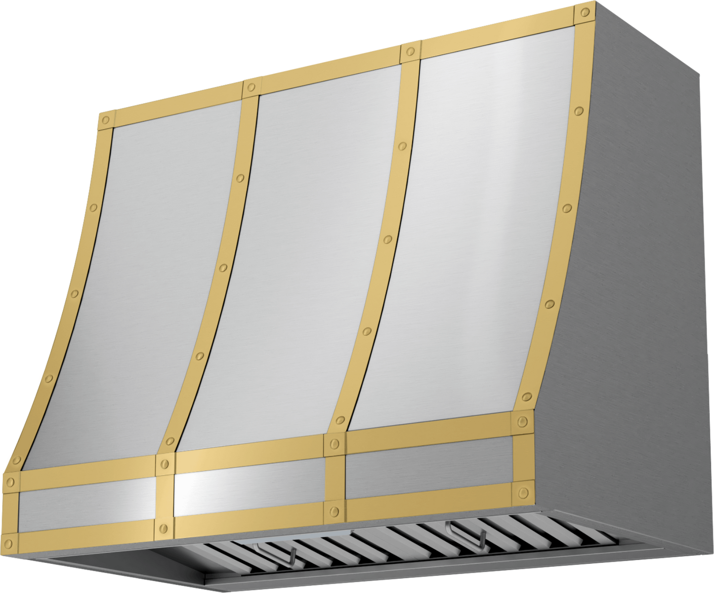 ZEPHYR BKFT36ASG Forte Hood Banding Kit, 36in, Satin Gold Finish Gold - BKFT36ASG