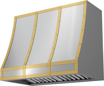 ZEPHYR BKFT36ASG Forte Hood Banding Kit, 36in, Satin Gold Finish Gold - BKFT36ASG