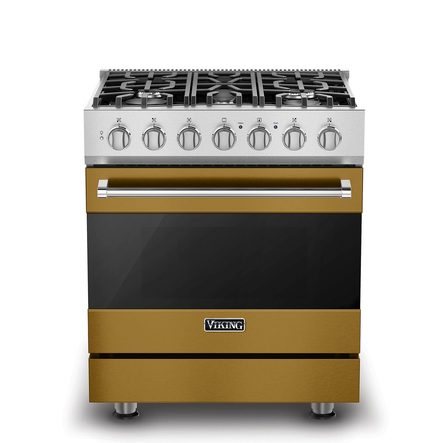 VIKING 30" Self-Cleaning Dual Fuel Range Viking 3 Series Gold - RVDR33025BGH