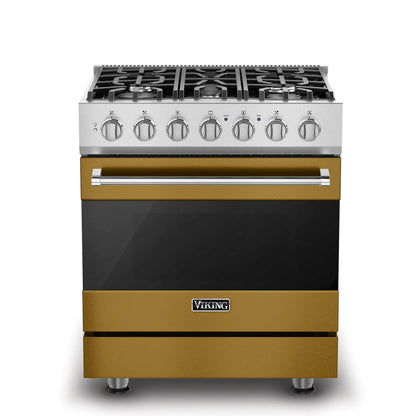 VIKING 30" Self-Cleaning Dual Fuel Range Viking 3 Series Gold - RVDR33025BGH