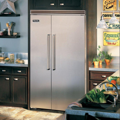 VIKING 48" Side-by-Side Refrigerator/Freezer in Stainless Steel - VCSB5484SS