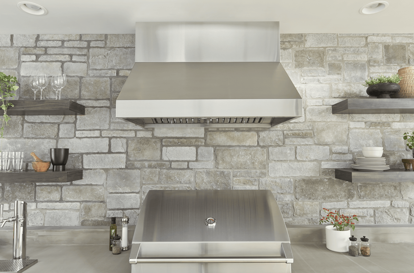 ZEPHYR Cypress Wall Outdoor, 48in, LED, SS, 1200 CFM in Stainless Steel - AK7848CS