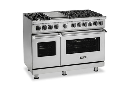 VIKING 48" Dual Fuel Range - VDR548 Viking 5 Series Gray - VDR5488BDG