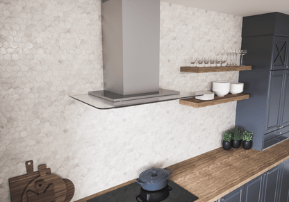 ZEPHYR Verona, Wall, 90cm, SS+Glass, LED, ACT in Stainless Steel - ZVOM90BG