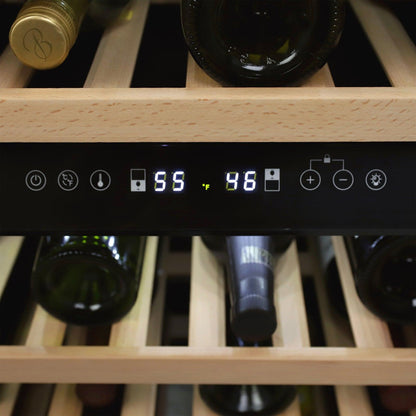 AVANTI Avanti DESIGNER Series Dual-Zone Wine Cooler, 46 Bottle Capacity - in Stainless Steel / 46 Bottles in Stainless Steel - WCD46DZ3S