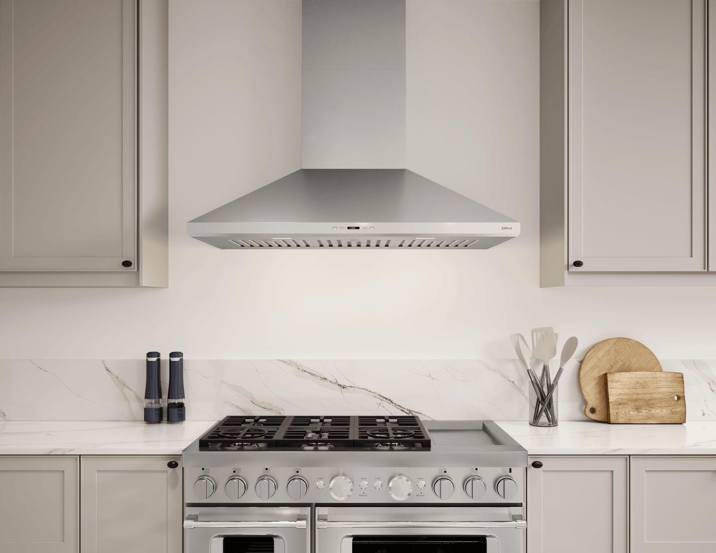 ZEPHYR Siena Pro, Wall, 42", SS, LED, ACT in Stainless Steel - ZSPE42DS