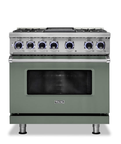 VIKING 36" Dual Fuel Range - VDR7362 Viking 7 Series Green - VDR73624GEU