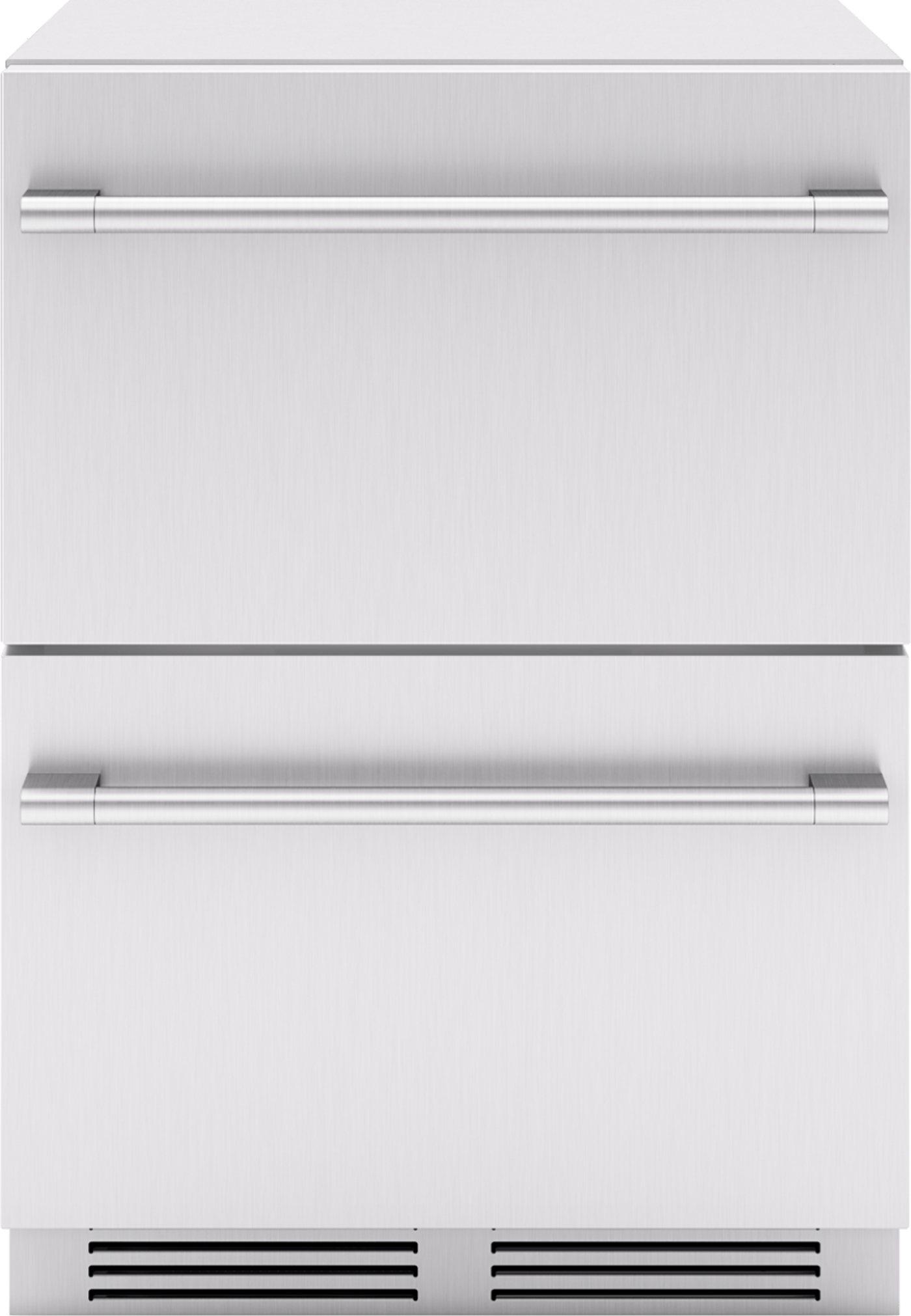 ZEPHYR Presrv Refrigerator Drawers, 24in Compact, Outdoor, SS, 2 Zone in Stainless Steel - PRRD24C2ASOD