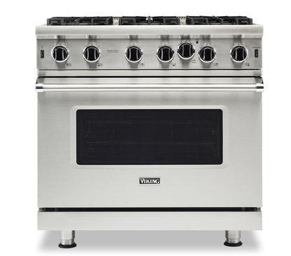 VIKING 36" Open Burner Gas Range Viking 5 Series Gray - VGIC53626BDGLP