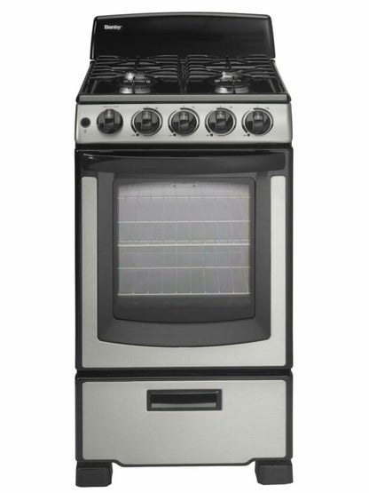 DANBY Danby 20" Wide Gas Range in Stainless Steel - DR203BSSGLP