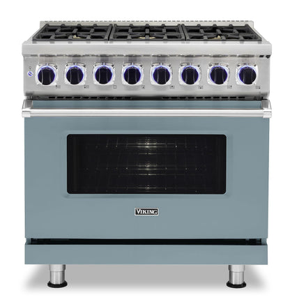 VIKING 36" Dual Fuel Range - VDR7362 Viking 7 Series Blue - VDR73626BNSLP