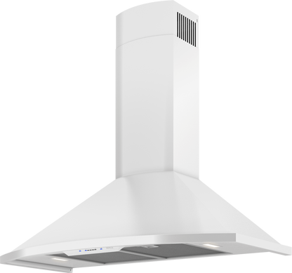 ZEPHYR Savona Wall, 90cm, White, LED, 600 CFM w/ACT White - ZSAM90FW