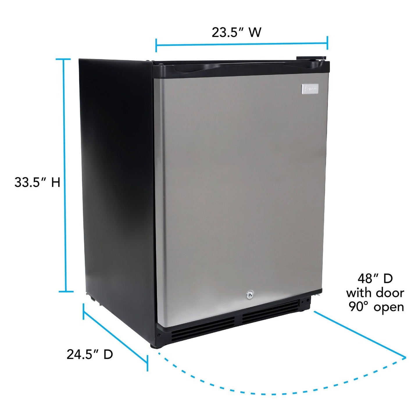 AVANTI Avanti 5.2 cu. ft. Compact Refrigerator in Stainless Steel - AR52T3SB