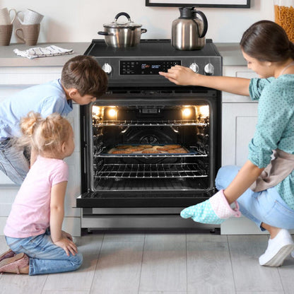 DANBY Danby 30"" Slide in Induction Range with LED Touch Control in Stainless Steel - DIRC300BSS