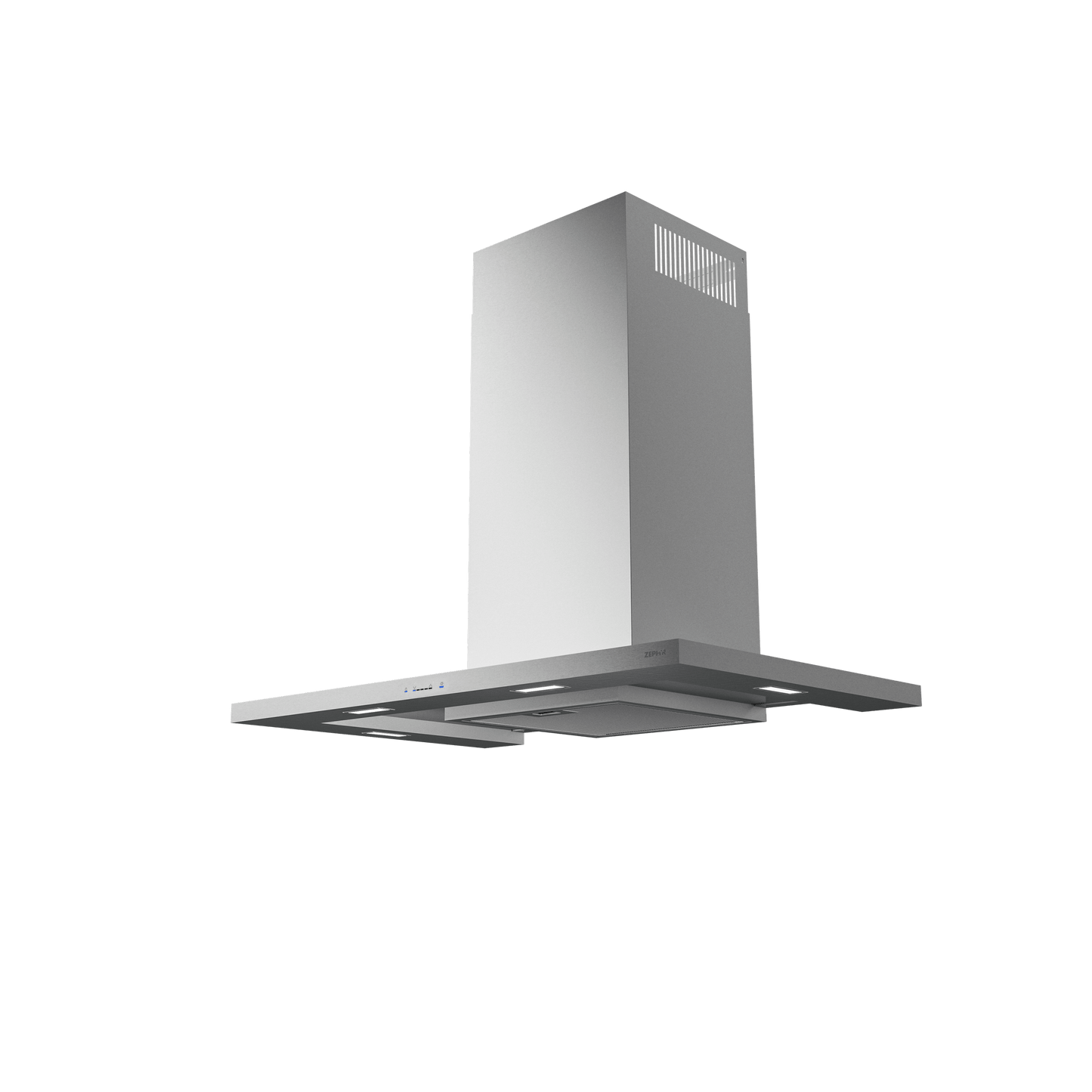 ZEPHYR Modena, Wall, 90cm, SS+Glass, LED, ACT in Stainless Steel - ZMOM90BS