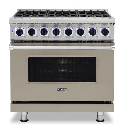 VIKING 36" Dual Fuel Range - VDR7362 Viking 7 Series Gray - VDR73626BNA