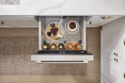 ZEPHYR Presrv Refrigerator Drawers, 24in Compact, SS, 2 Zone in Stainless Steel - PRRD24C2AS