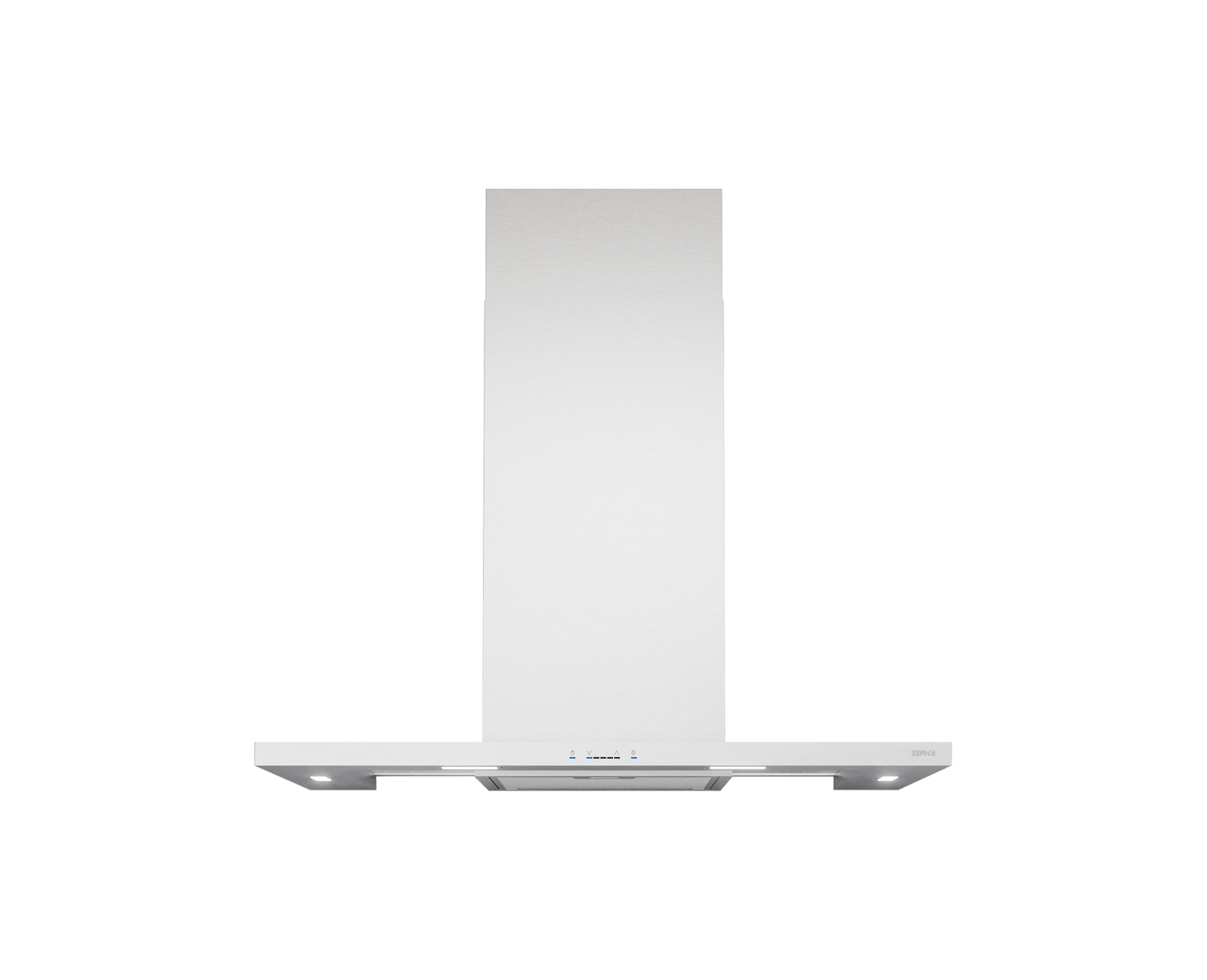 ZEPHYR Modena, Wall, 90cm, SS+Glass, LED, ACT in Stainless Steel - ZMOM90BS