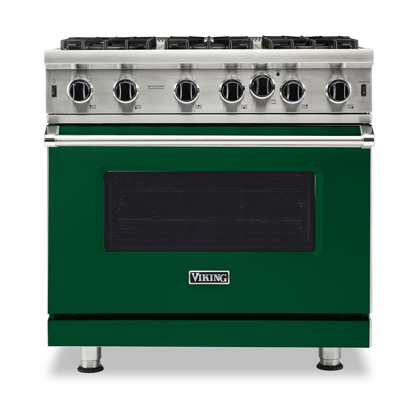 VIKING 36" Open Burner Gas Range Viking 5 Series Green - VGIC53626BIV