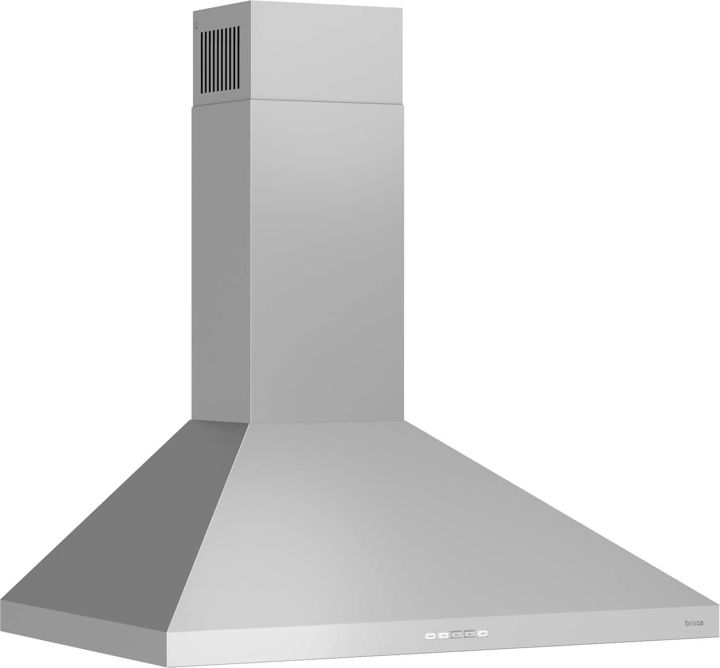 ZEPHYR Brisas Traditional Pyramid Wall, 30" SS, ACT, LED in Stainless Steel - BVEE30CS