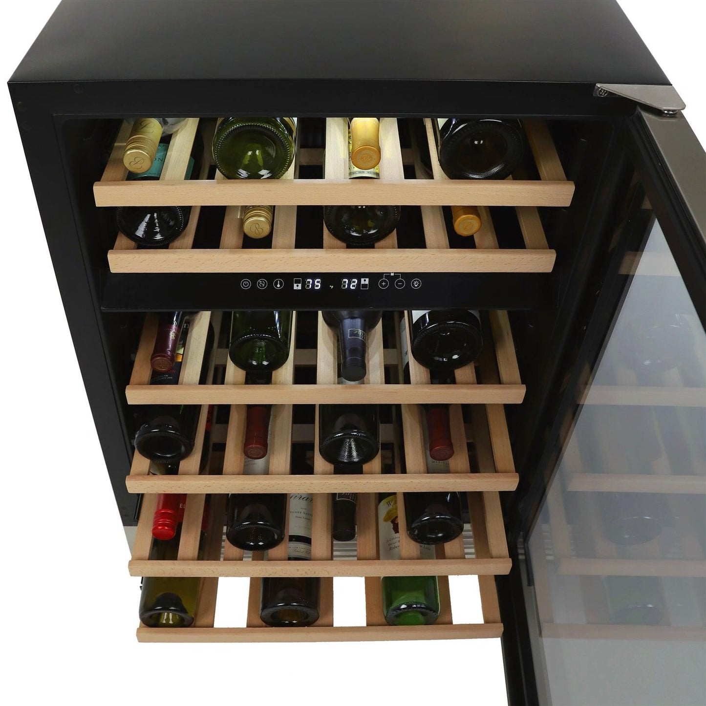 AVANTI Avanti DESIGNER Series Dual-Zone Wine Cooler, 46 Bottle Capacity - in Stainless Steel / 46 Bottles in Stainless Steel - WCD46DZ3S