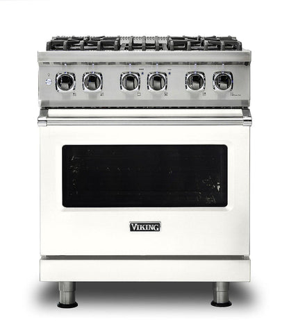 VIKING 30" Dual Fuel Range Viking 5 Series White - VDR5304BPW