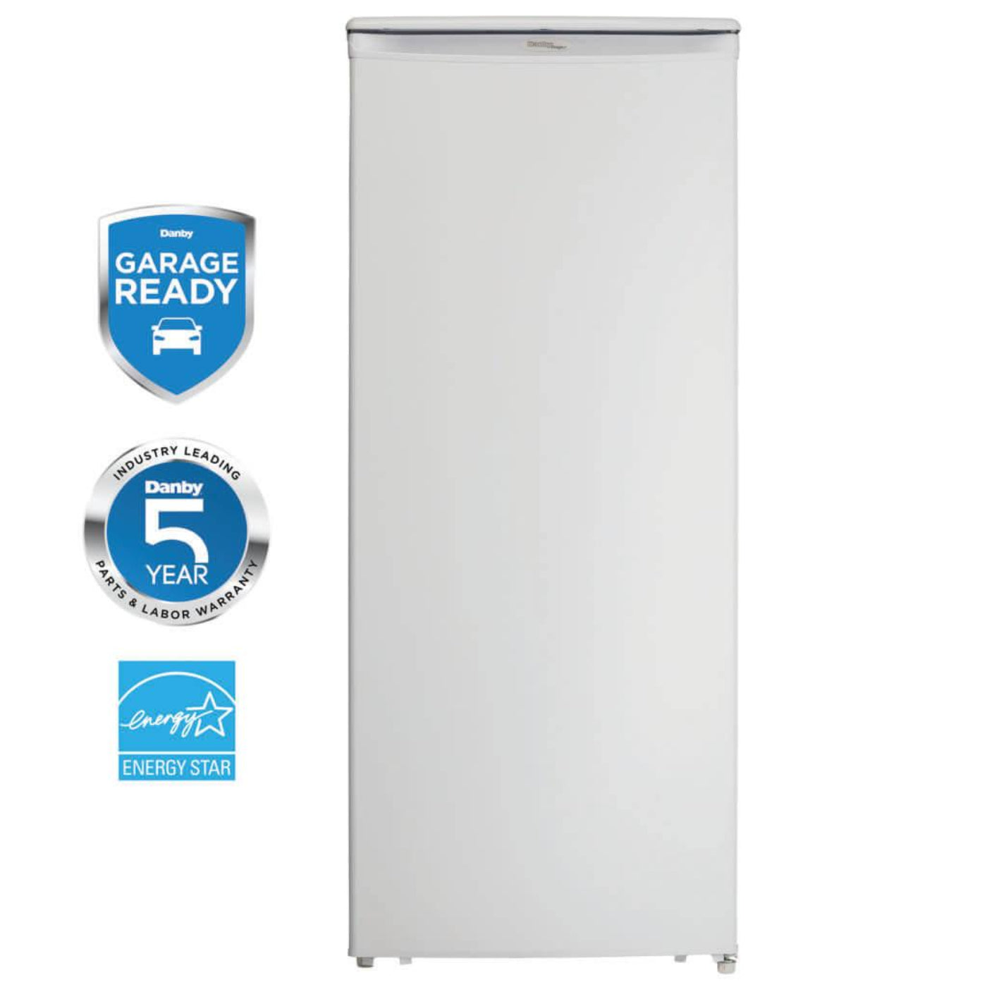 DANBY Danby Designer 10.1 cu. ft. Upright Freezer in White - DUFM101A2WDD