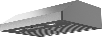 ZEPHYR Gust, UC, 36in, SS, Baffles, LED, 290 in Stainless Steel - AK7136BS290BF
