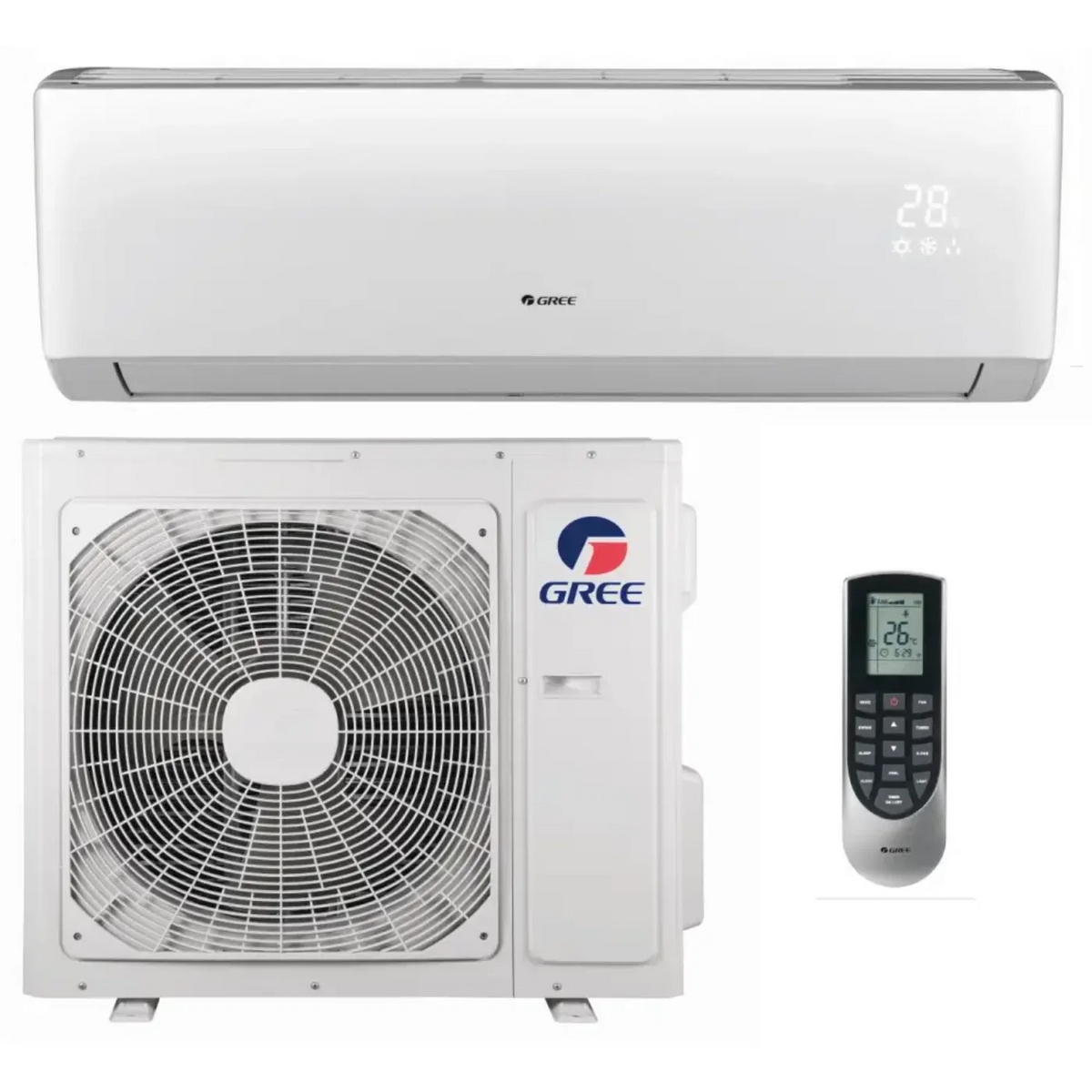 Gree Vireo Gen3 9K BTU 25.5 SEER2 Wall Mount Mini-Split Single Zone Heat Pump - 3VIR09HP230V1A