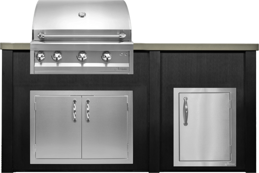 Haven 72" Artisan Outdoor Kitchen Island w/ 17" Door - HART72DOOR