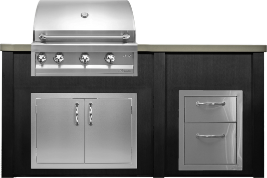 Haven 72" Artisan Outdoor Kitchen Island w/ 17" Drawer - HART72DRAW