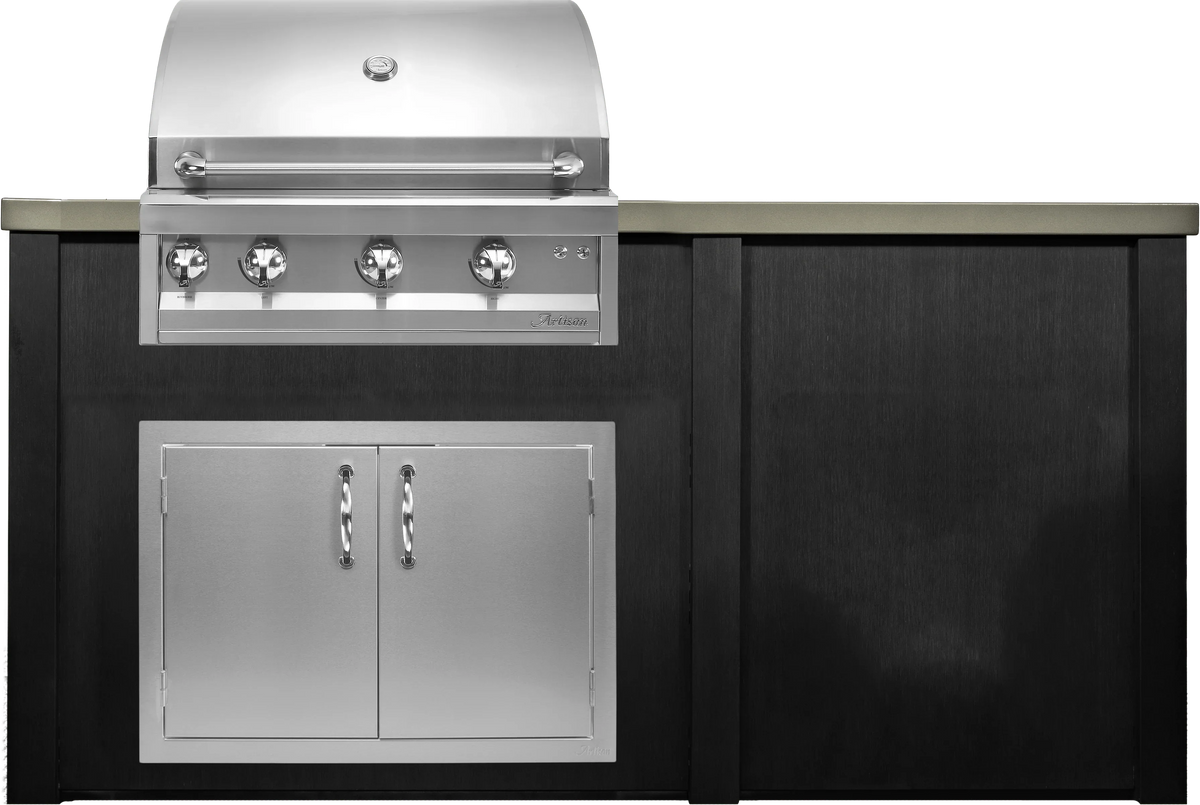 Haven 72" Artisan Outdoor Kitchen Island w/ Plain Panel - HART72PAN