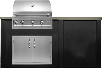 Haven 96" Artisan Outdoor Kitchen Island w/ Plain Panel - HART96PAN