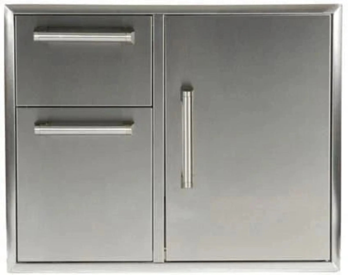Haven 72" Coyote Outdoor Kitchen Island w/ 2 Drawer Cabinet - HCOY72DRAW-2