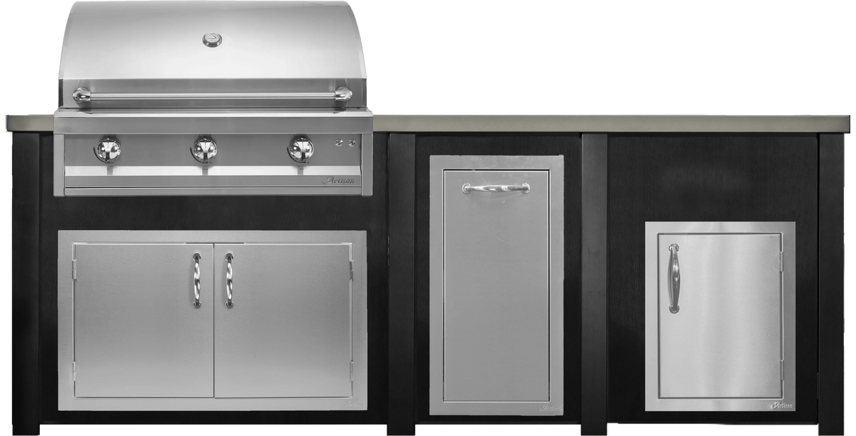 Haven 96" Artisan Outdoor Kitchen Island w/ 17" Door - HART96DOOR
