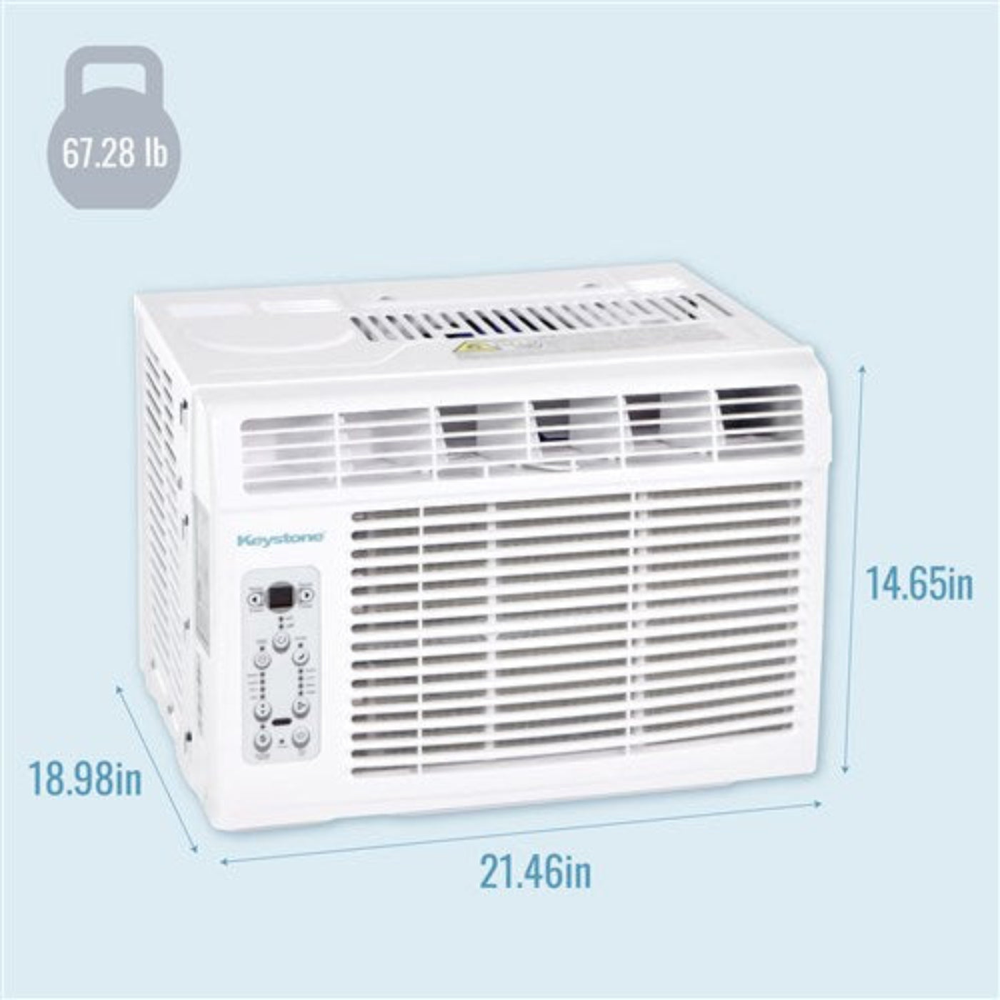Keystone - 14, 500 BTU Window A/C, Cool Only, Remote Control, 115V - KSTAW14DE