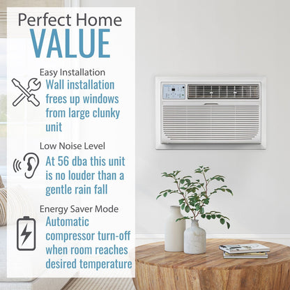 Keystone - 10,000 BTU Through the Wall Air Conditioner,EStar,230V, R32 Thru-the-Wall - KSTAT10-2D