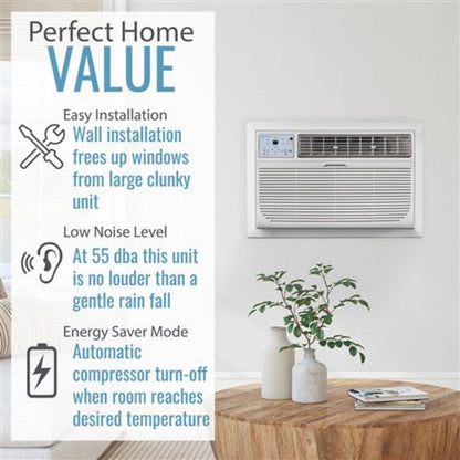 Keystone - 10000 BTU Through the Wall Air Conditioner, EStar, R32  -  KSTAT10-1D